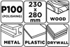 Płótno ścierne 230 x 280 mm, P100