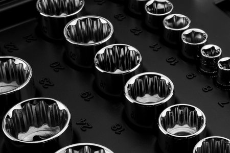 Klucze nasadowe 1/4", 1/2", zestaw 86 szt., CrV