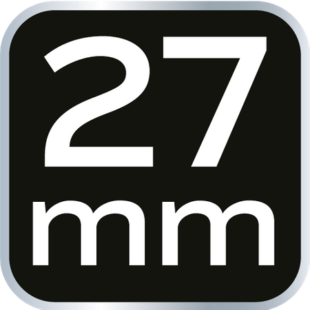 Klucz płasko-oczkowy z grzechotką, 27 mm