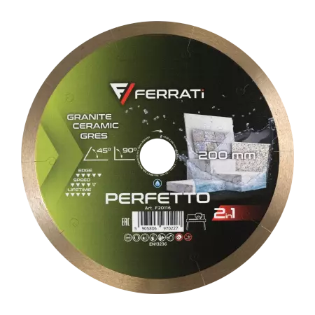 Ferrati PERFETTO 2in1 tarcza diamentowa tnąca 200mm