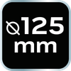 Uchwyt mocujący 125 mm do padów polerskich 130 x 150 mm, z rzepem