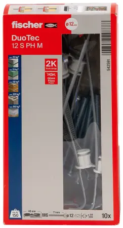 Fischer DuoTec 12 S PH Kołek Uchylny ze Śrubą (10 szt.) 542591