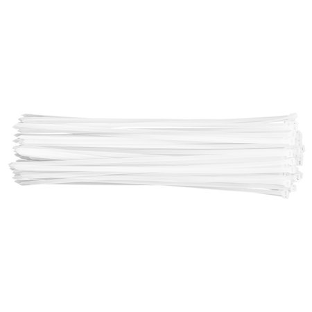 Opaski zaciskowe 7.6 x 500 mm, 75 szt., białe