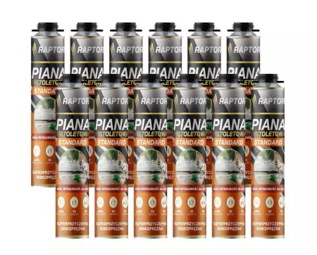 RAPTOR Piana Pistoletowa STANDARD 12 sztuk