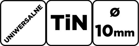Wiertło uniwersalne TiN, 10 mm