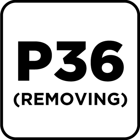 Krążki ścierne na rzep 125 mm, P36, 5 szt., z 8 otworami