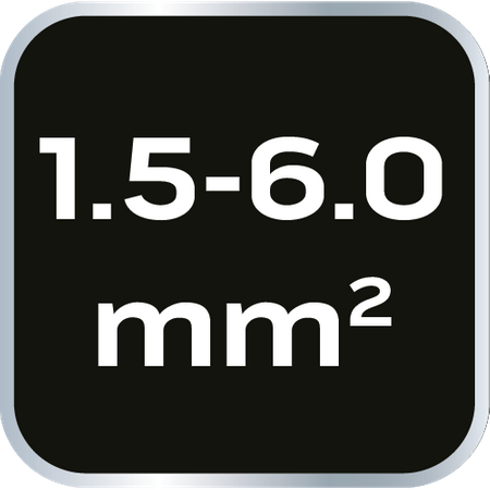 Szczypce do zaciskania końcówek 1.5-6 mm2 (23-13 AWG), 140 mm