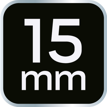 Nasadka udarowa 1/2", 15 x 38mm, Cr-Mo