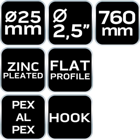 Sprężyna do gięcia rur PEX 25 x 760 mm