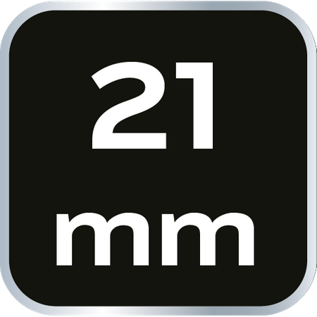 Nasadka sześciokątna 3/8" długa, 21 mm