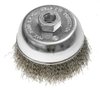 Szczotka druciana doczołowa 100 mm, drut karbowany stalowy, M14