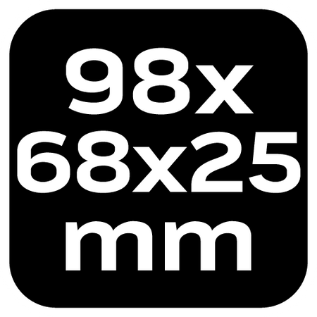 Gąbka ścierna 98 x 25 x 68 mm, K180, skośna