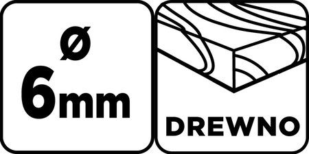 Wiertło do drewna, przedłużane 6 x 400 mm