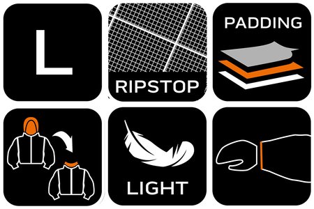 Kurtka Mix&Match, pikowana, puchowa, lekka, oliwkowo-czarna, rozmiar L