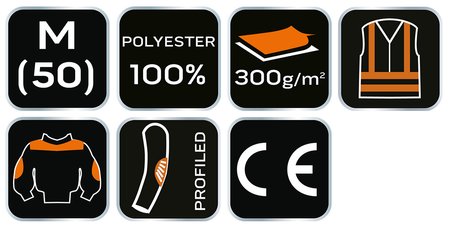 Polar roboczy PREMIUM, wzmocnienia z Cordury, rozmiar M