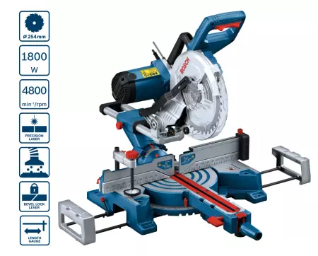Bosch GCM 254 D Piła ukośnica 1800 W 254 mm