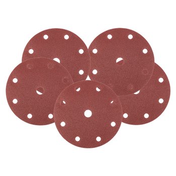 Krążki ścierne 150 mm, P80, 5 szt., z 9 otworami do 04-721