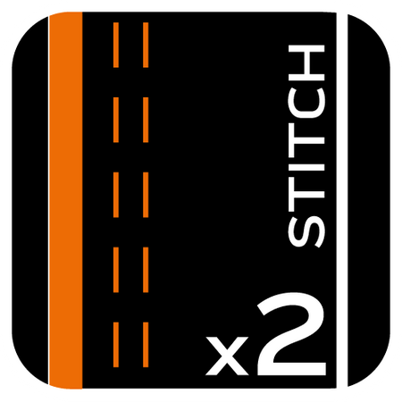 Spodnie robocze Mix&Match, 4 way stretch, czarno-pomarańczowe, rozmiar S