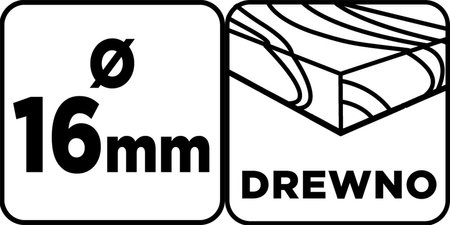 Wiertło do drewna, przedłużane 16 x 400 mm