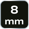 Klucz płasko-oczkowy skręcony 90°, 8 mm