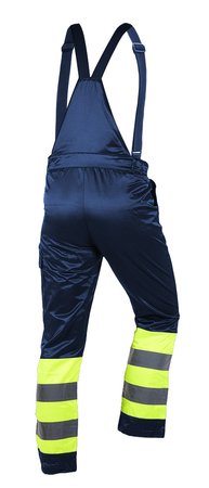 Ogrodniczki robocze, ostrzegawcze, granatowe, rozmiar M