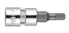 Końcówka sześciokątna H4 na nasadce 1/4", krótka, 37 mm