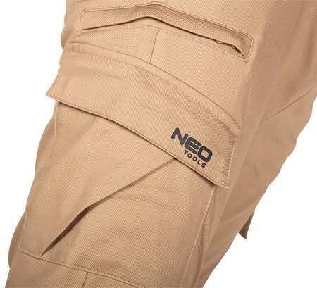 Spodnie robocze OUTDOOR, typu jogger, beżowe, rozmiar XS