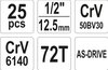 ZESTAW NARZĘDZIOWY 1/2'' 25 CZĘŚCI L