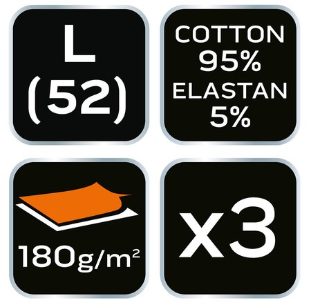 Bokserki basic, 3-pack, rozmiar L