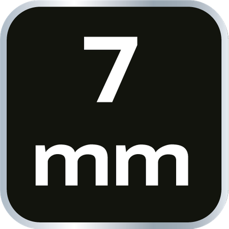 Nasadka sześciokątna 1/4", 7 mm, superlock