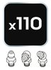 Smarowniczki ,110 sztuk