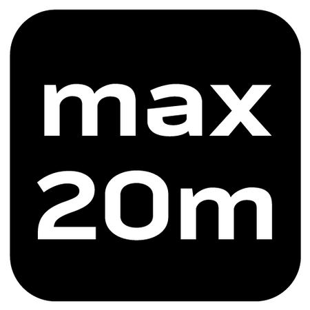 Laser krzyżowy 20 m, z etui i uchwytem magnetycznym, czerwony