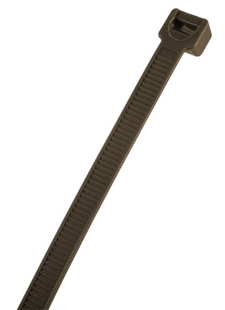 Opaski zaciskowe ogrodowe 7,6 x 380mm, 50 szt., brązowe