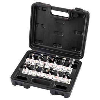 Frezy do drewna widiowe, trzpień 8 mm, zestaw 12 szt.