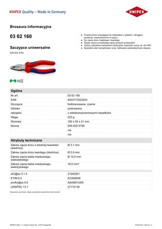 SZCZYPCE UNIWERSALNE PVC 160MM