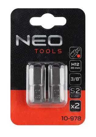 Końcówka HEX 12 x 30 mm, S2 x 2 szt.