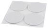 Podkładki filcowe okrągłe samoprzylepne, białe 40 mm, 4 szt.