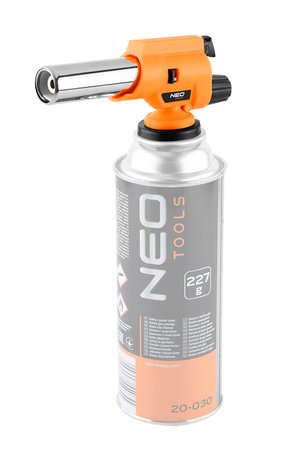 Palnik gazowy z piezo, nakręcany 360st. z regulacją płomienia