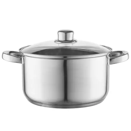 Komplet garnków ze stali nierdzewnej Polpo 8 elementów