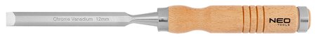 Dłuta 6, 12, 18, 24 mm, zestaw 4 szt. Uchwyt drewniany