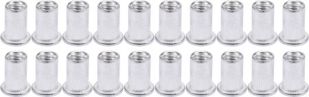 NITONAKRĘTKI ALUMINIOWE M5, 20SZT