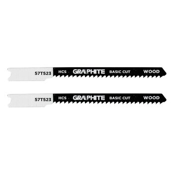 Brzeszczot do wyrzynarki, 12 TPI, HCS, uchwyt typu U, 2 szt., cięcie krzywoliniowe