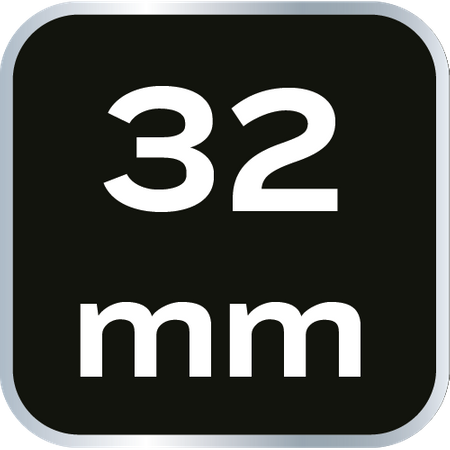 Klucz płasko-oczkowy odgięty spline 32 mm