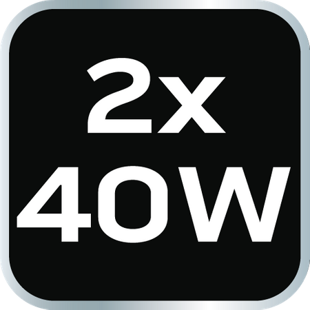 Lampa podwójna 360 stopni 2x4300lm