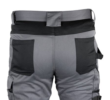 Spodnie robocze Mix&Match, szaro-czarne, rozmiar XL