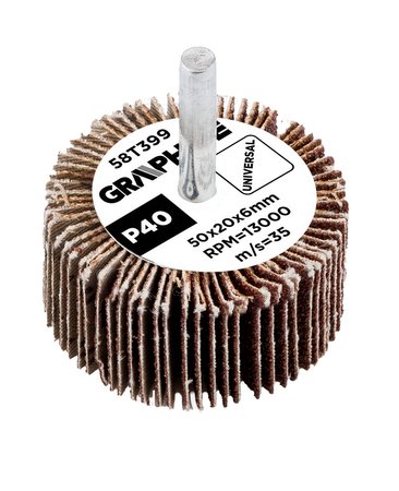 Ściernica listkowa trzpieniowa 50 x 20 x 6 mm, P40