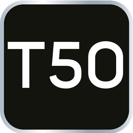 Końcówka Torx na nasadce 1/2", T50 x 55 mm