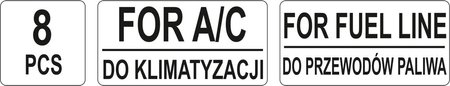 ZESTAW DO ROZŁĄCZANIA PRZEWODÓW PALIWOWYCH KPL.