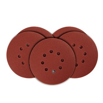 Krążki ścierne 150 mm, K120, 5 szt., z 8 otworami, 65mm