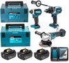 ZESTAW COMBO LI-ION 18V DGA513+DHP481+DTD153+DHR243 3*5.0AH